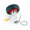MOTOR DC 9V W/WHEEL 57MM & RIM ALUMINUM BRACKETS TERMINAL KIT