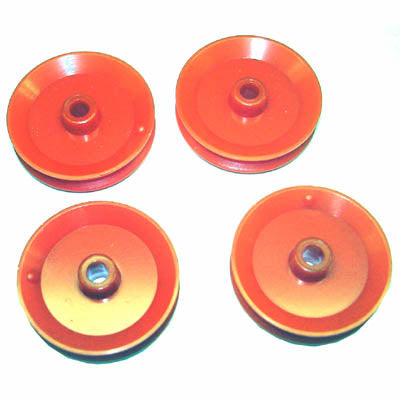 PULLEY SET 25MM DIA W/4MM  HOLE