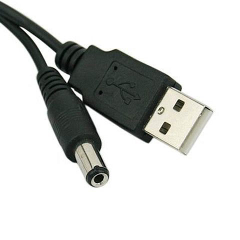 USB CABLE A MALE TO DC PL 2.1MM C+ 3FT