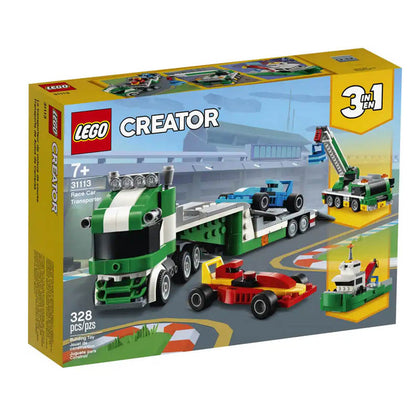 RACE CAR TRANSPORTER 328PCS/KIT 3 IN 1