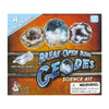 BREAK OPEN REAL GEODES SCIENCE KIT WITH 4 REAL GEODES