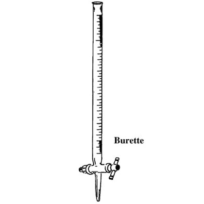 BURETTE WITH STOPCOCK 100ML GLASS
