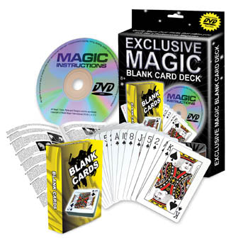 EXCLUSIVE POCKET BLANK CARD DECK WITH DVD