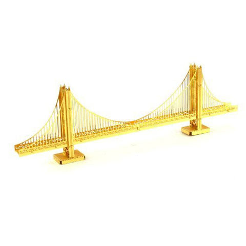 GOLDEN GATE BRIDGE GOLD METAL EARTH 3D LASER CUT MODEL
