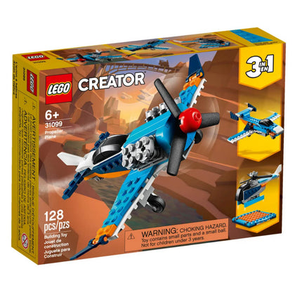 PROPELLER PLANE - CREATOR 3 IN 1 128 PIECES/KIT