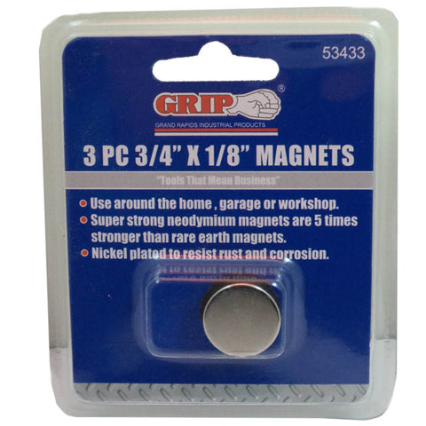MAGNET DISC 3/4 X 1/8IN