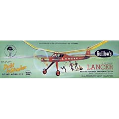 LANCER RUBBER POWERED FLYER KIT 24 INCH WING SPAN