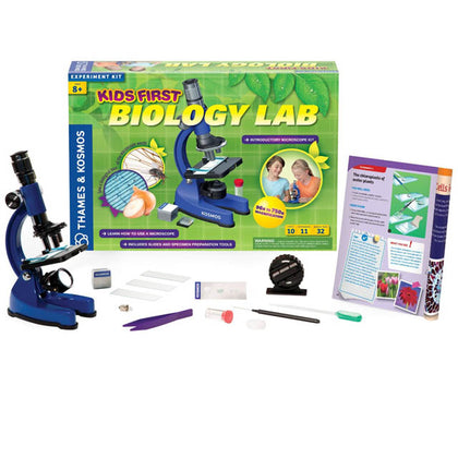 KIDS FIRST BIOLOGY LAB 13 PIECES 11 EXPERIMENTS 32 MANUAL PAGES