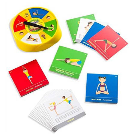 YOGA SPINNER BOARD GAME WITH CARDS