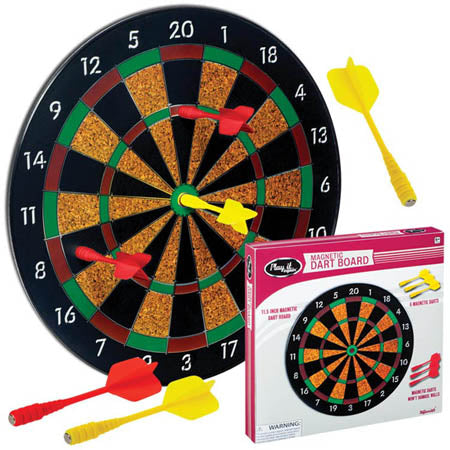 DART BOARD MAGNETIC 11.5INCH WITH 6 MAGNETIC DARTS