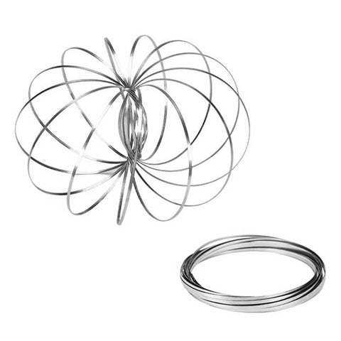 FLOW RING SPINNING TOY STAINLESS STEEL STRAND ASSORTED