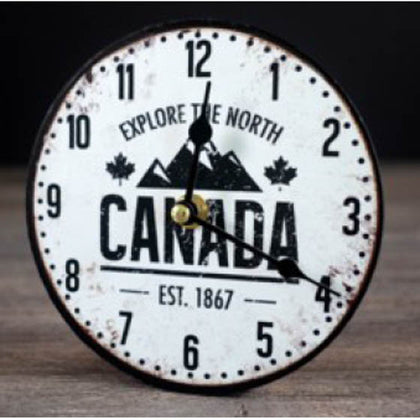 CANADA SOUVENIR CLOCK EXPLORE THE NORTH CANADA
