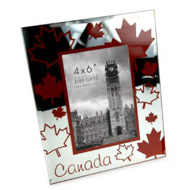CANADA SOUVENIR PHOTO FRAME 4X6IN RED MAPLE LEAF