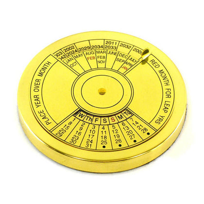 CALENDAR PERPETUAL SOLID BRASS