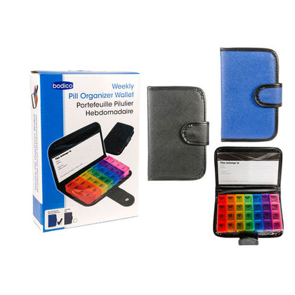 PILL ORGANIZER WEEKLY WALLET