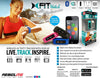 XFIT FITNESS BAND ACTIVITY AND SLEEP MONITOR BLK & BLU 2PCS/SET