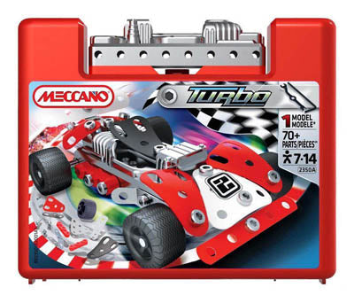 MECCANO SMALL TURBO CARS 1 MODEL 70+ PARTS