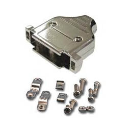 DB25 HOOD 2PC METAL W/HDWR