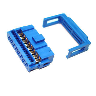 IDC16F DIP W/KEY BLUE