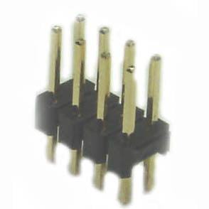 DIPHDR 2.5MM 10P BRST 3/6 GOLD BLACK