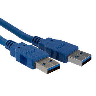 USB CABLE 3.0 A-A MALE/MALE 6FT BLUE