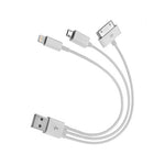 USB CABLE A MALE TO MICRO/30P/8P WHT