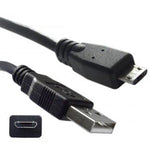 USB CABLE A MALE TO MICRO B MALE 3FT BLACK