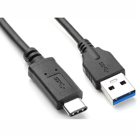 USB CABLE A MALE 3.1 TO C MALE 3FT BLACK