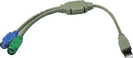USB CABLE A MALE-2XPS2 FEM 60PCS/BOX