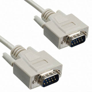 SERIAL CABLE DB9M/M 15FT STRAIGHT BEIGE COLOR