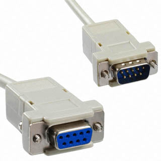 SERIAL CABLE EXT DB9M/F 1FT