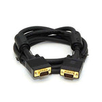 VGA CABLE DBHD15M/M 6FT BLACK GOLD PLATED