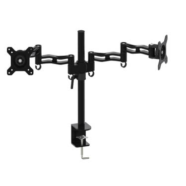 MONITOR DESKMOUNT 13-27IN DUAL 8KG LOAD/SCREEN TILT/SWIVEL