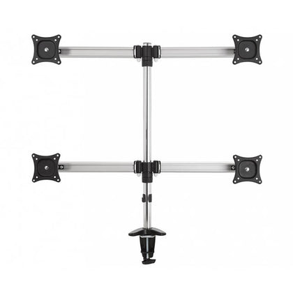 MONITOR DESKMOUNT UPTO 35IN QUAD 9KG LOAD/SCREEN 360DEG TILT BLK