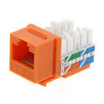 KEYSTONE JACK CAT5E ORANGE 110