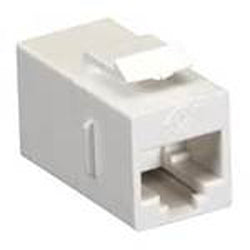 KEYSTONE COUPLER CAT5E WHT JK-JK
