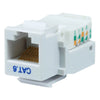 KEYSTONE JACK CAT6 WHT TOOLLESS WHITE RJ45 KEYSTONE JACK