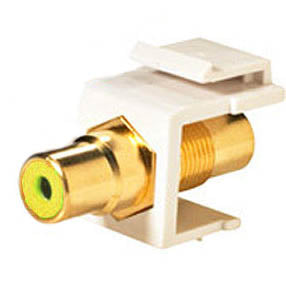 KEYSTONE COUPLER RCA YEL JK-JK