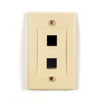 WALL PLATE 2PORT IVORY DESIGN