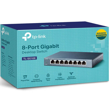 ETHERNET SWITCH 8PORT GIGABIT 10/100/1000