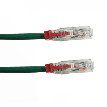 PATCH CORD CAT6 GREEN 10FT LOCKABLE CABLE