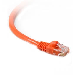 PATCH CORD CAT5E ORG 7FT SNAGLESS BOOT