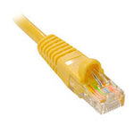 PATCH CORD CAT5E YEL 1FT SNAGLESS BOOT