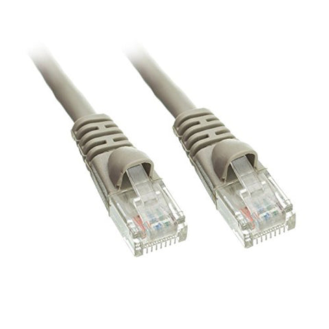 PATCH CORD CAT5E GREY 25FT SNAGLESS BOOT