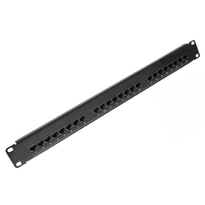 PATCH PANEL 24PORT CAT5E BLK