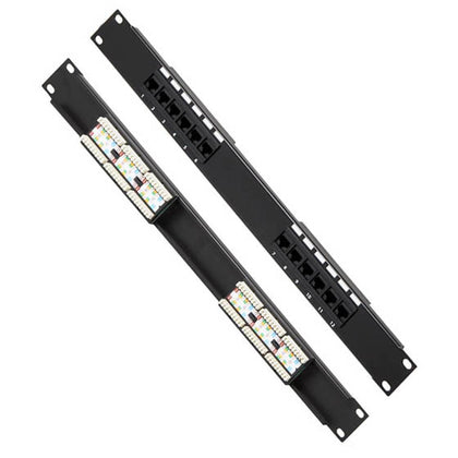 PATCH PANEL 12PORT CAT6 19INCH RACKMOUNT