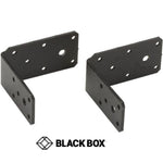 MOUNTING BRACKET FOR PDU & RACK MOUNT EQPT 2PC/SET BLK METAL