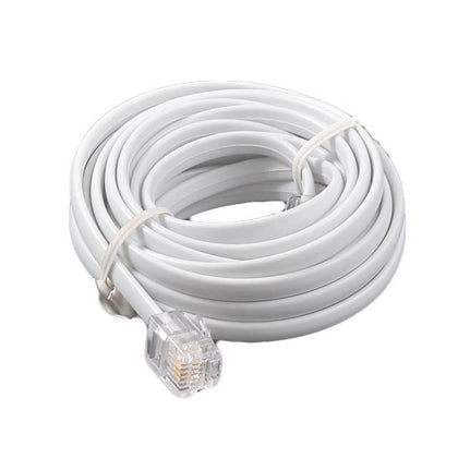 MODULAR CABLE 6P4C M/M 6FT WHITE