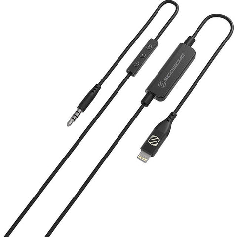 IPHONE LIGHTNING TO 3.5MM CABLE 4FT W/BUILT-IN MICROPHONE