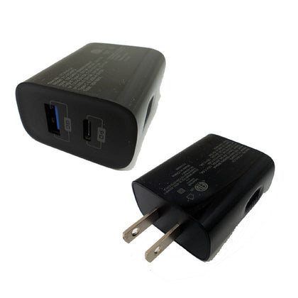USB & USB-C PD DUAL WALL CHARGER FAST CHARGE